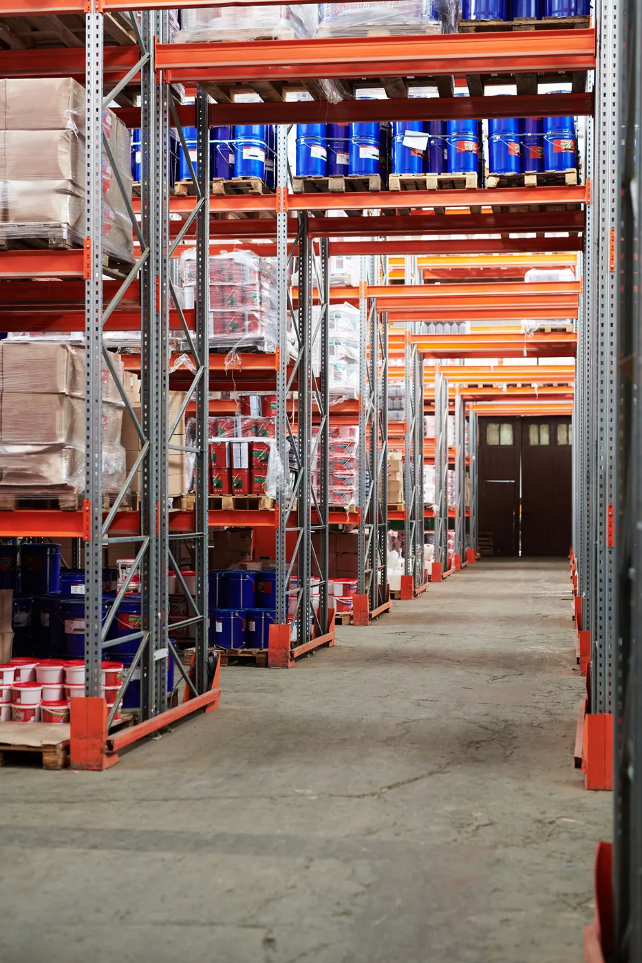 Organized commercial warehouse requiring ongoing facility maintenance